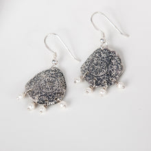 Load image into Gallery viewer, Oxidized Coin Earrings