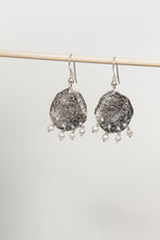 Load image into Gallery viewer, Oxidized Coin Earrings