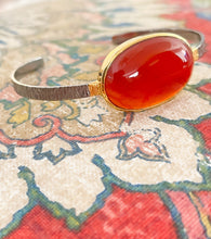 Load image into Gallery viewer, Carnelian Oval Cuff