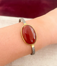 Load image into Gallery viewer, Carnelian Oval Cuff