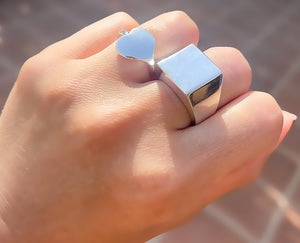 Heart Silver Ring