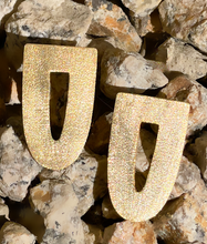 Load image into Gallery viewer, Goldplated Knight Shield Earrings