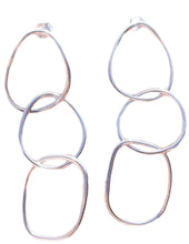 Load image into Gallery viewer, Triple Ring Dangle Earrings