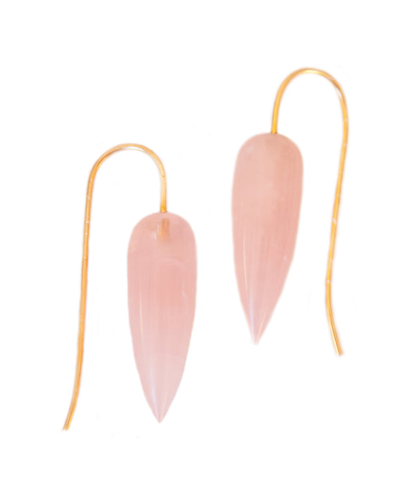 Rose Quartz Drop Earrings