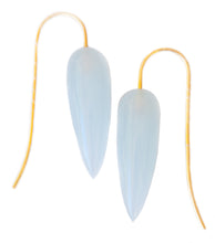Load image into Gallery viewer, Aqua Chalcedony Drop Earrings