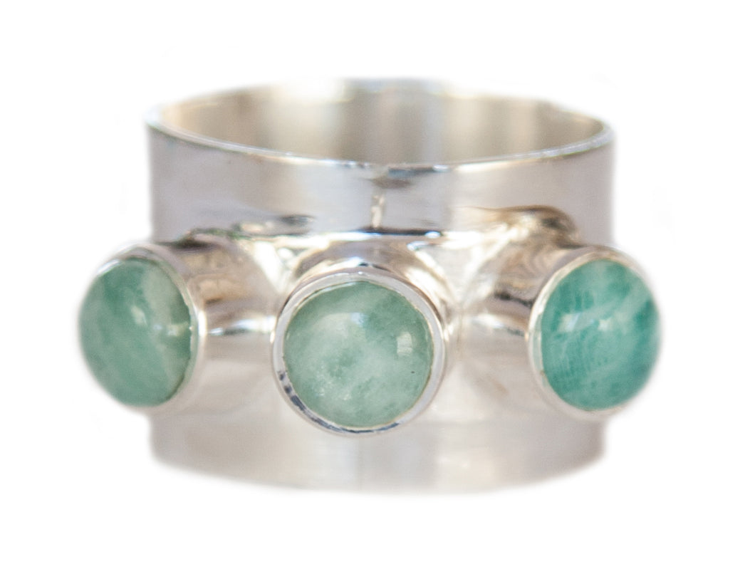 Triple Amazonite Ring
