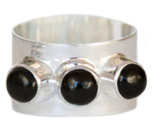 Load image into Gallery viewer, Triple Black Onyx Ring