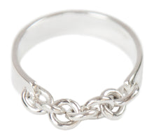 Load image into Gallery viewer, Silver Chain Ring