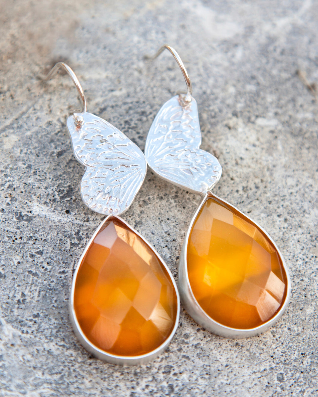 Honey  Chalcedony earrings