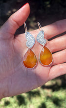 Load image into Gallery viewer, Honey  Chalcedony earrings