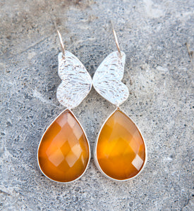 Honey  Chalcedony earrings