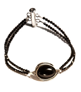 Onyx Silver Bracelet