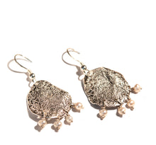 Load image into Gallery viewer, Oxidized Coin Earrings