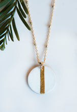 Load image into Gallery viewer, Round Enamel Silver Necklace