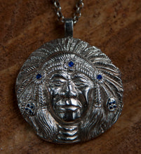 Load image into Gallery viewer, Indian Chief Head Necklace