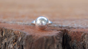 Silver Ball Ring