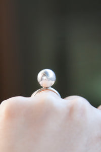 Silver Ball Ring