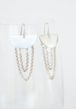 Load image into Gallery viewer, Half moon chain earrings