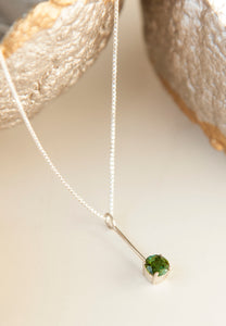 Petite Green Tourmaline Necklace