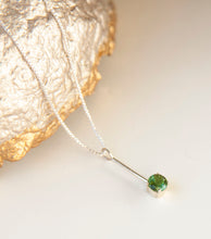 Load image into Gallery viewer, Petite Green Tourmaline Necklace