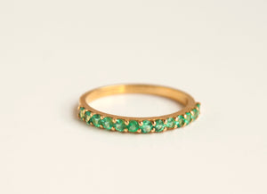 Emerald Gold Band