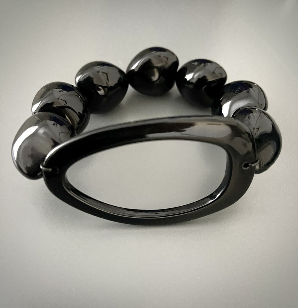 Chunky balck bracelet